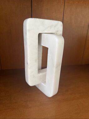 Modern Chain Link Marble Sculpture